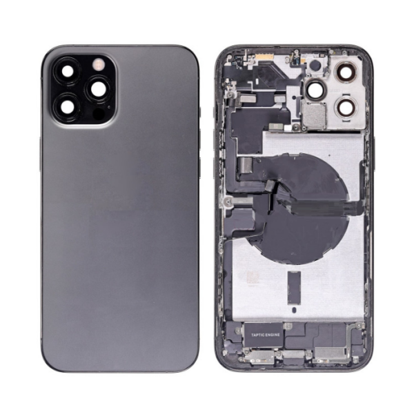 iPhone 12 Pro Max Housing with Small Parts Pulled Graphite