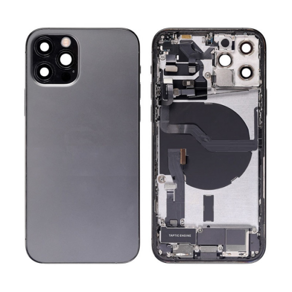 iPhone 12 Pro Housing with Small Parts Pulled Graphite