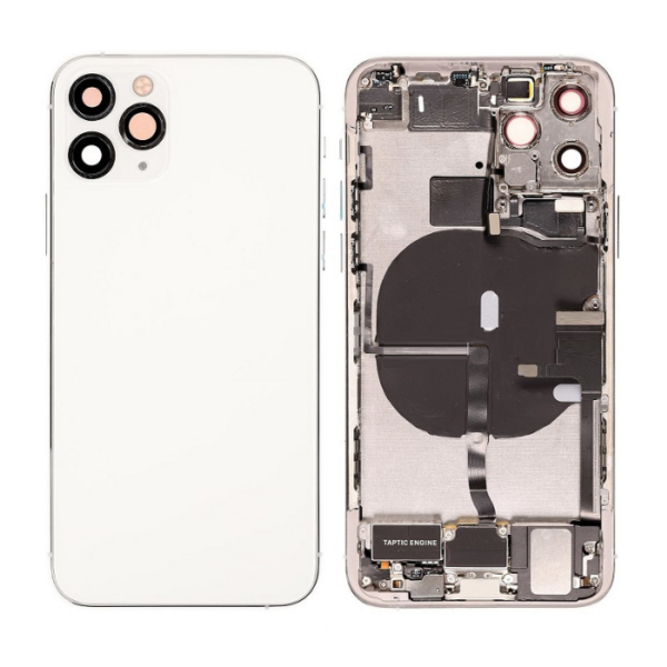 iPhone 11 Pro Housing with small Parts Pulled Silver