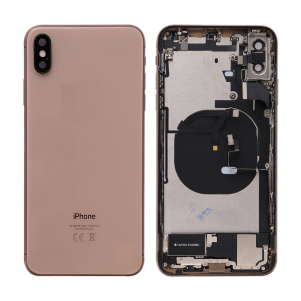 iPhone XS Max Housing with small Parts Original Pulled Gold