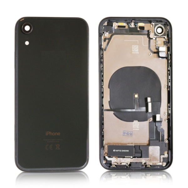 iPhone XR Housing with small Parts Original Pulled Black