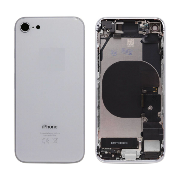 iPhone 8 Housing with small Parts Original Pulled Silver