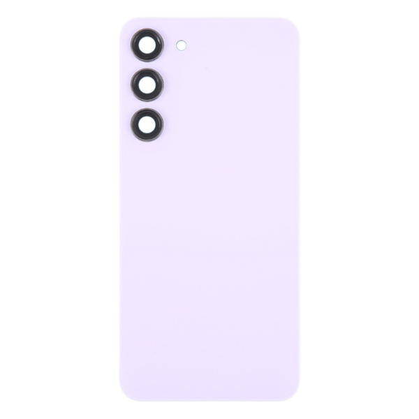 Samsung Galaxy S23 Plus Glass Battery Back Cover with Camera Lens Cover Pink