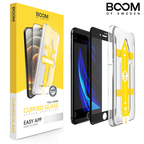 BOOM - Curved Glass Screen Protector - iPhone 8/7/6S/6/SE 2020/SE 2022