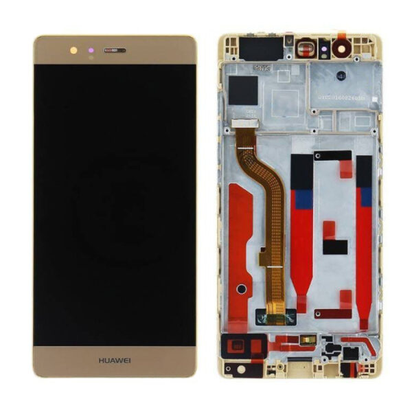 Huawei P9 LCD Display with Frame Gold