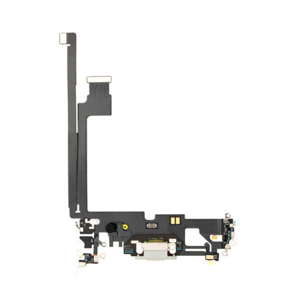 iPhone 12 Pro Max Charging Port & Microphone flex Cable Silver