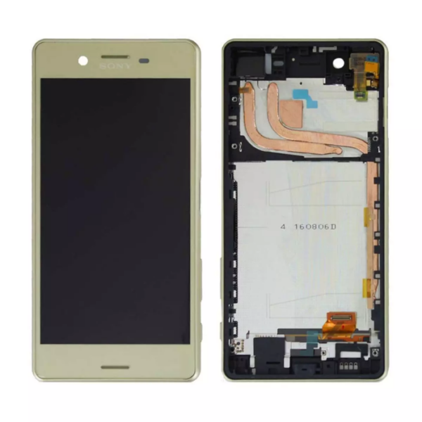 Sony Xperia X Performance Original Display with Frame Lemon