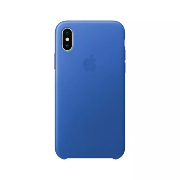 iPhone XS Max Leather Case - Cape Cod Blue