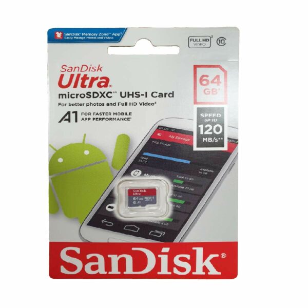 SanDisk Ultra 64 GB MicroSDXC Memory Card