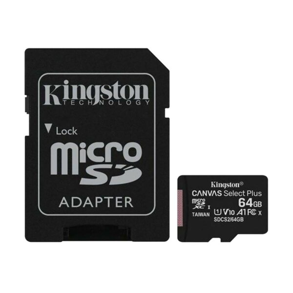 Kingston Canvas Select Plus 64 GB MicroSDXC Memory Card