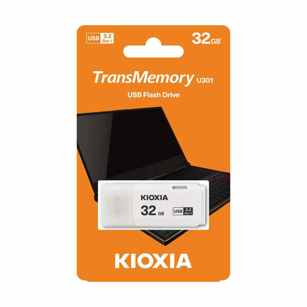 Kioxia TransMemory 32GB U301 USB 3.2 Gen 1 Flash Drive White