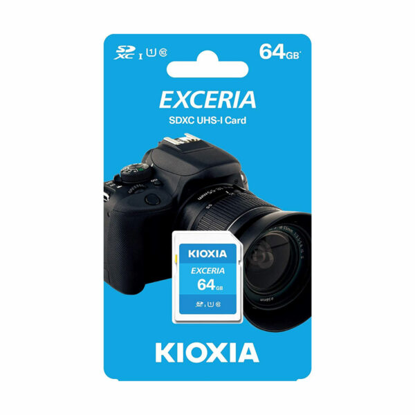 Kioxia Exceria 64GB SDHC 100MB/s Memory Card Blue