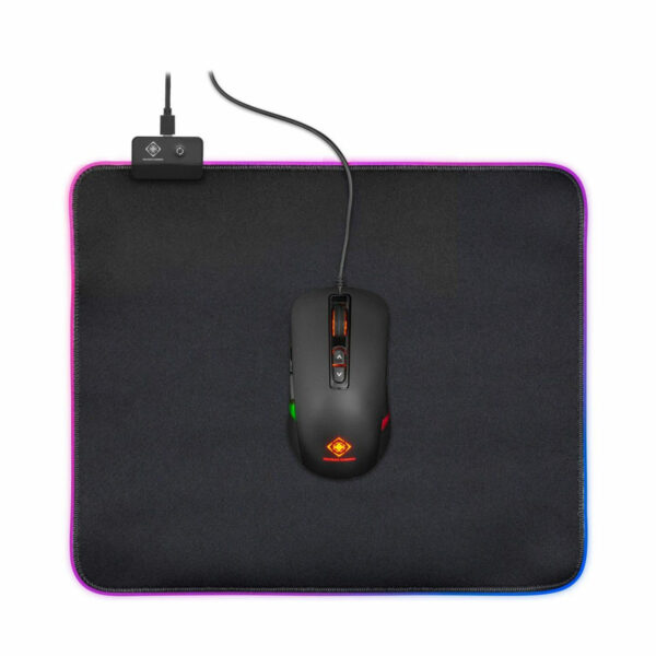 Deltaco Gaming RGB Gaming Mouse Pad - Black