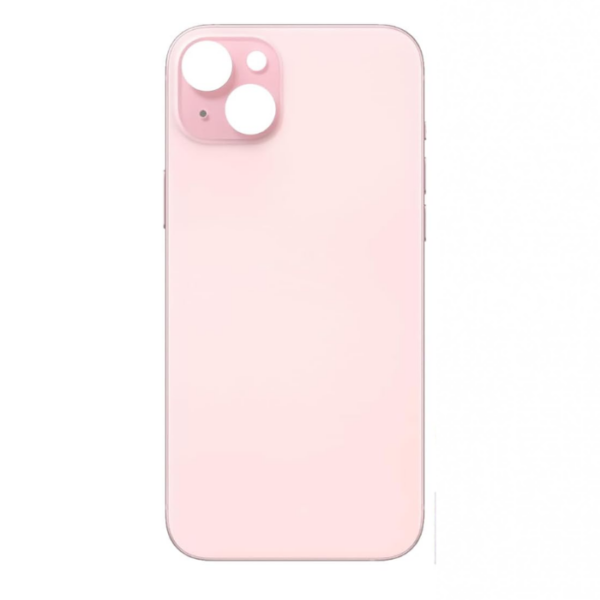 iPhone 15 Back Glass -Pre-Installed Adhesive (Pink)