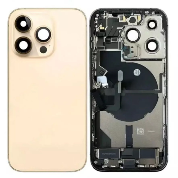 iPhone 14 Pro Max Housing with small parts Original Pulled Gold