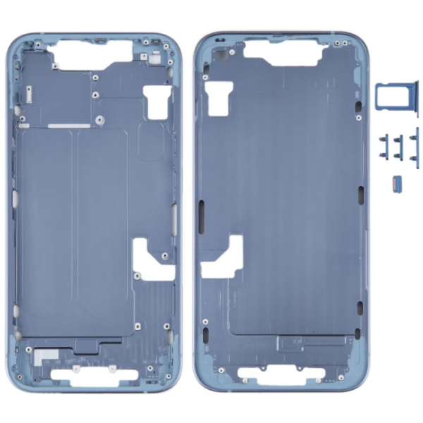 iPhone 14 Plus Middle Frame with Side Keys (Blue)