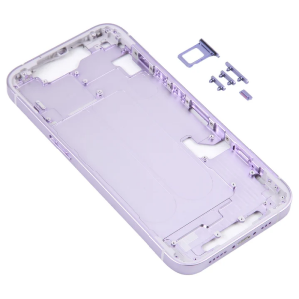 iPhone 14 Plus Middle Frame with Side Keys (Purple)