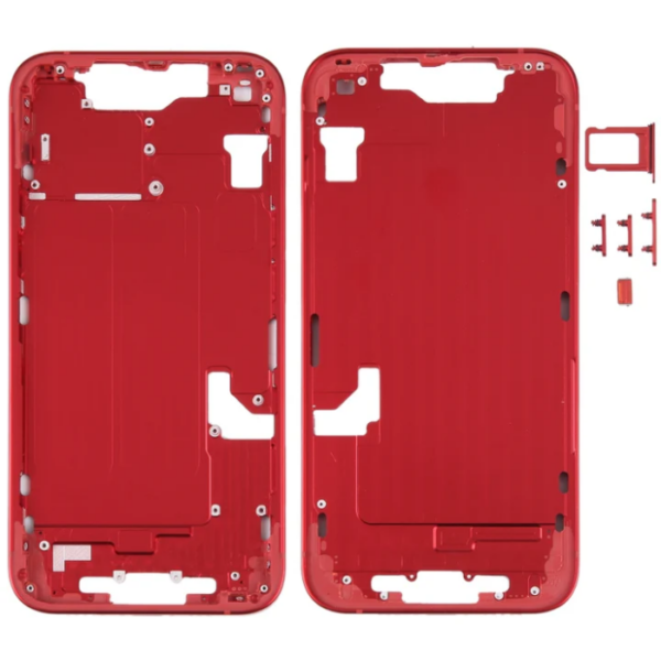 iPhone 14 Plus Middle Frame with Side Keys (Red)