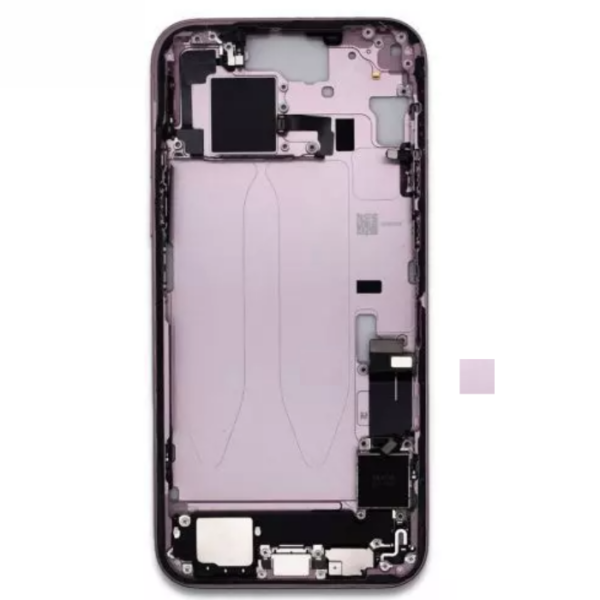 iPhone 15 Plus Midframe with small parts Pulled Pink