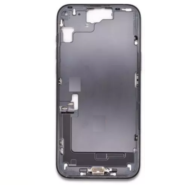 iPhone 15 Plus Midframe with small parts Pulled Black