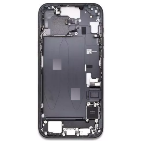 iPhone 15 Plus Midframe with small parts Pulled Black