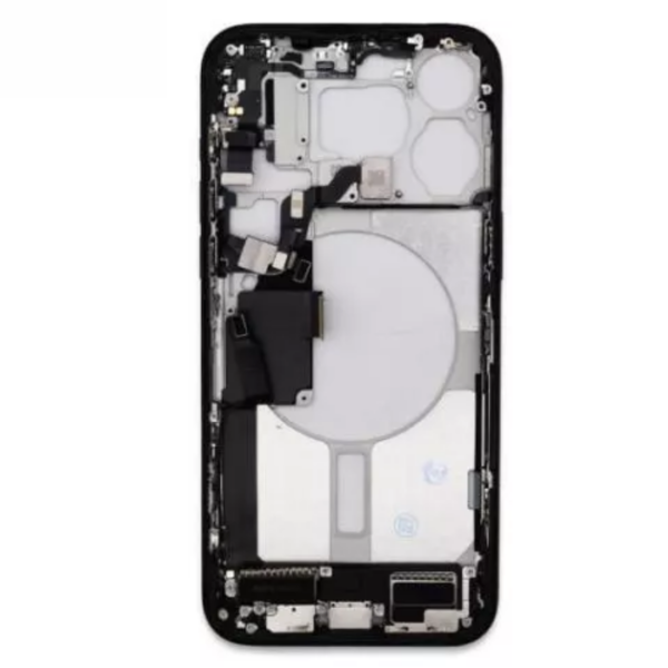 iPhone 15 Pro Max Midframe with small parts  Pulled - Blue Titanium