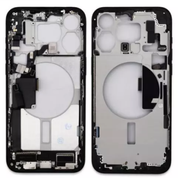 iPhone 15 Pro Max Midframe with small parts  Pulled - Blue Titanium