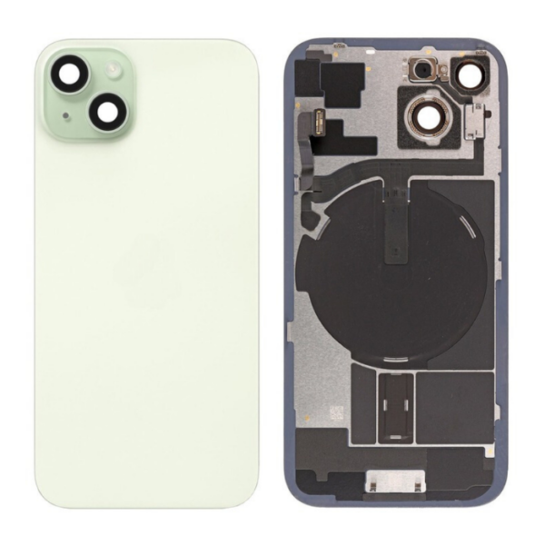 iPhone 15 Plus Back Glass With Small Parts Pulled – Green